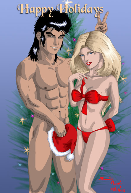 Helena and Sengoku! (c) 2003 Marie Bird