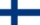 The flag of Finland.